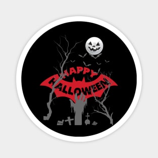 Holloween Happy Halloween Bat Scary Moon Magnet